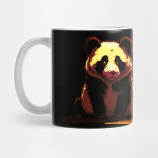 Trippy Yellow Panda Bear Mug